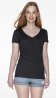 T-shirt Ladies' V-Neck Promostars 22200 100% semi-combed ring-spun cotton 160g/m2