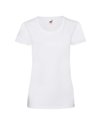 Koszulka LADIES VALUEWEIGHT T  613720 100% bawełna Białe – 160gm/m²