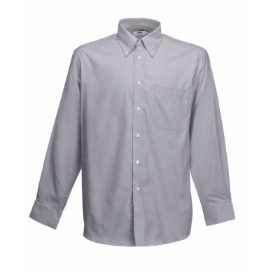 Koszula LONG SLEEVE OXFORD SHIRT  651140 70% bawełna, 30% poliester Białe – 130gm/m²