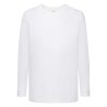 T-shirt KIDS VALUEWEIGHT LONG SLEEVE T  610070 100% Baumwolle Weiß - 160gm/m²