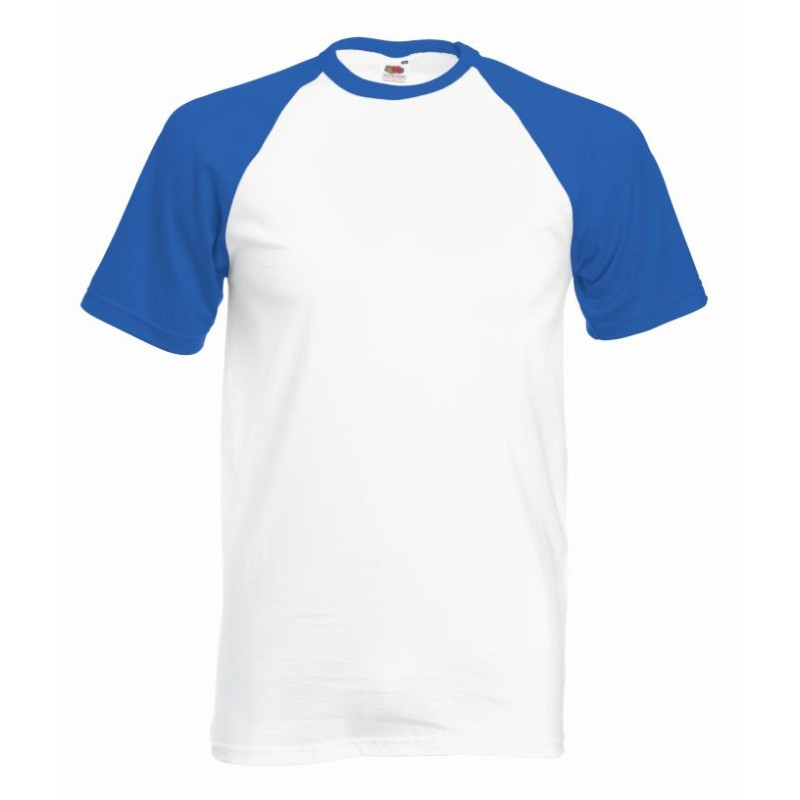 T-shirt VALUEWEIGHT SHORT SLEEVE BASEBALL T 610260 100% Baumwolle Weiß - 160gm/m²