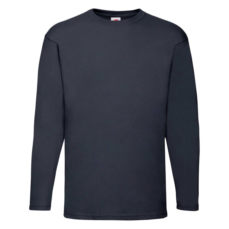 Koszulka VALUEWEIGHT LONG SLEEVE T 610380 100% bawełna Białe – 160gm/m²