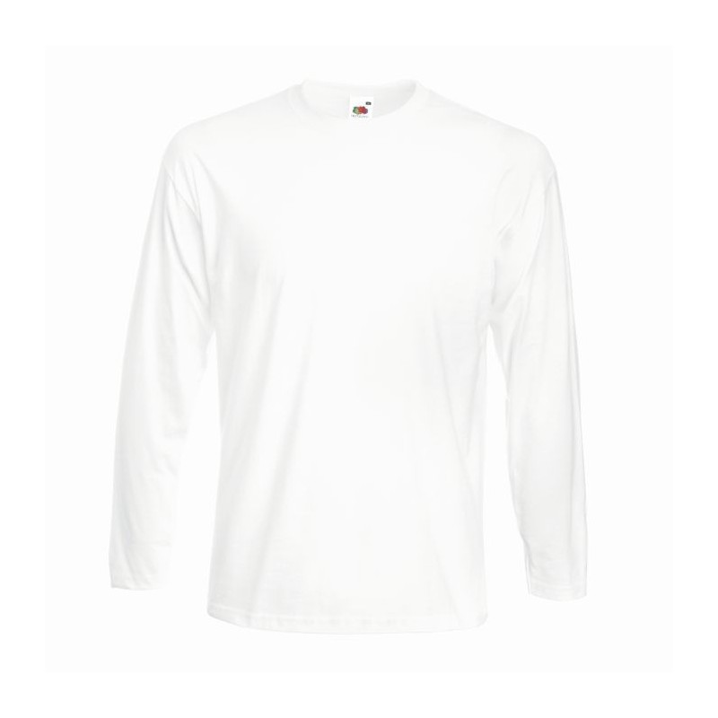 Koszulka SUPER PREMIUM LONG SLEEVE T 610420 100% bawełna Białe – 190gm/m²