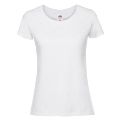 Koszulka LADIES PREMIUM RINGSPUN T 614240 100% bawełna Białe – 190gm/m²