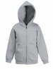 Sweatshirt KIDS PREMIUM HOODED SWEAT JACKET  620350 70% Baumwolle, 30% Polyester Graumeliert - 260gm/m²