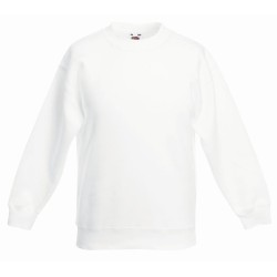Bluza KIDS CLASSIC SET-IN SWEAT  620410 80% bawełna, 20% poliester Białe & H/Grey - 260gm/m²