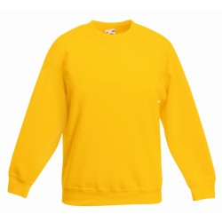 Bluza KIDS CLASSIC SET-IN SWEAT  620410 80% bawełna, 20% poliester Białe & H/Grey - 260gm/m²
