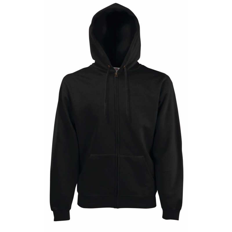Bluza CLASSIC HOODED SWEAT JACKET 620620 80% bawełna, 20% poliester Białe & H/Grey - 260gm/m²