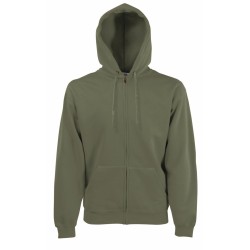 Bluza CLASSIC HOODED SWEAT JACKET 620620 80% bawełna, 20% poliester Białe & H/Grey - 260gm/m²
