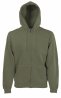Bluza CLASSIC HOODED SWEAT JACKET 620620 80% bawełna, 20% poliester Białe & H/Grey - 260gm/m²