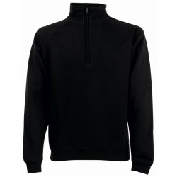 Bluza CLASSIC ZIP NECK SWEAT 621140 80% bawełna, 20% poliester Białe & H/Grey - 260gm/m²