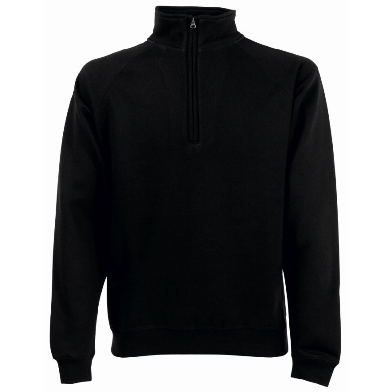 Bluza CLASSIC ZIP NECK SWEAT 621140 80% bawełna, 20% poliester Białe & H/Grey - 260gm/m²