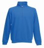 Sweatshirt CLASSIC ZIP NECK SWEAT 621140 80% Baumwolle, 20% Polyester Weiß & graumeliert - 260gm/m²