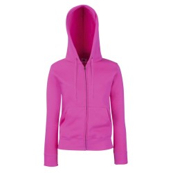 Bluza LADIES PREMIUM HOODED SWEAT JACKET  621180 70% bawełna, 30% poliester Białe & H/Grey - 260gm/m²