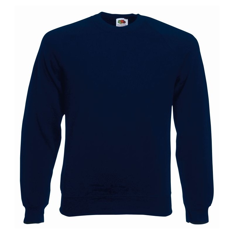 Sweatshirt CLASSIC RAGLAN SWEAT 622160 80 % Baumwolle, 20% Polyester Weiß & graumeliert - 260gm/m²