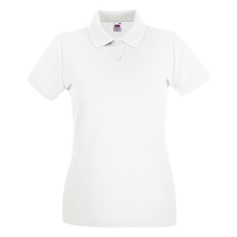 Polo LADIES PREMIUM POLO  630300 100% Baumwolle Weiß - 170gm/m²