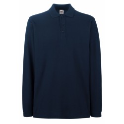 Polo PREMIUM LONG SLEEVE POLO 633100 100% bawełna Białe – 170gm/m²