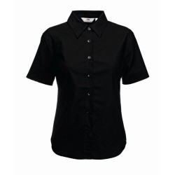 Koszula LADIES SHORT SLEEVE OXFORD SHIRT  650000 70% bawełna, 30% poliester Białe – 130gm/m²