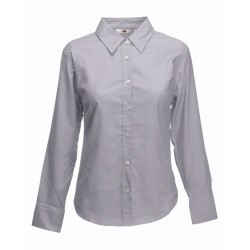 Koszula LADIES LONG SLEEVE OXFORD SHIRT  650020 70% bawełna, 30% poliester Białe – 130gm/m²