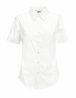 Koszula LADIES SHORT SLEEVE POPLIN SHIRT  650140 55% bawełna, 45% poliester Białe – 115gm/m²