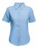 Koszula LADIES SHORT SLEEVE POPLIN SHIRT  650140 55% bawełna, 45% poliester Białe – 115gm/m²