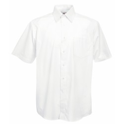Koszula SHORT SLEEVE POPLIN SHIRT  651160 55% bawełna, 45% poliester Białe – 115gm/m²