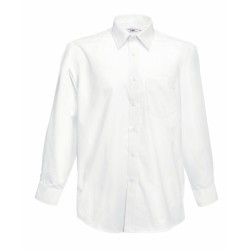 Koszula LONG SLEEVE POPLIN SHIRT 651180 55% bawełna, 45% poliester Białe – 115gm/m²