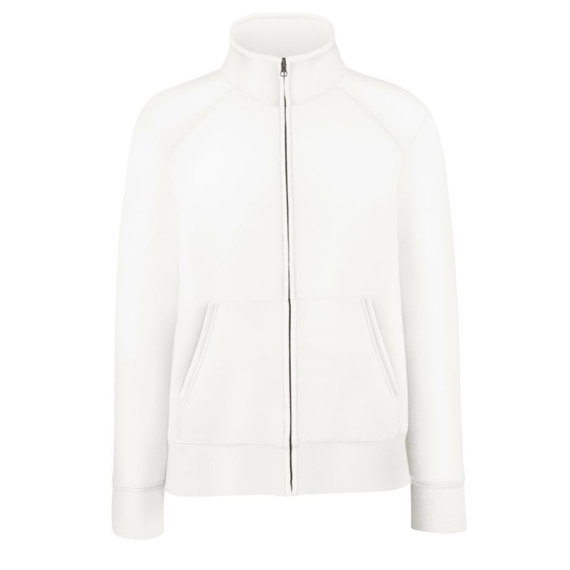 Bluza LADIES PREMIUM SWEAT JACKET  621160 70% bawełna, 30% poliester Białe & H/Grey - 260gm/m²