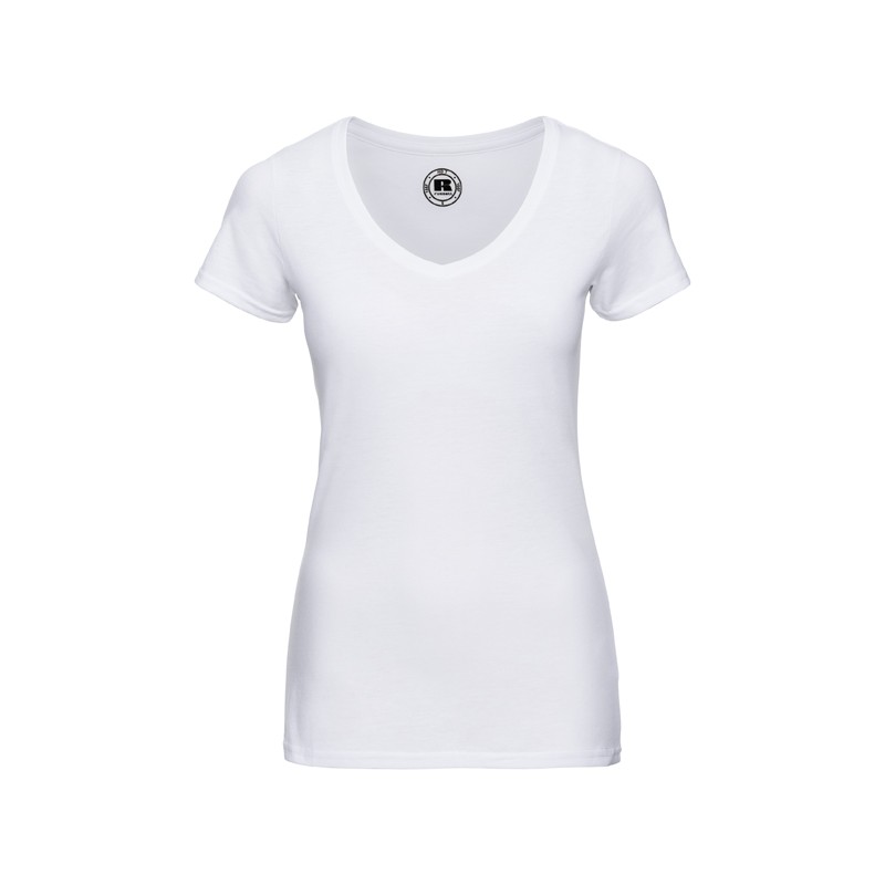 Ladies'  V-Neck HD T R166F 65% polyester; 35% cotton  Colours 160g/m; White 155g/m