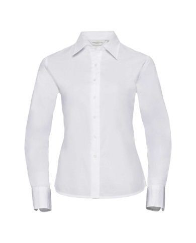 Damska, klasyczna koszula Twill z długim rękawem R916F 100% bawełna twill 130g/m