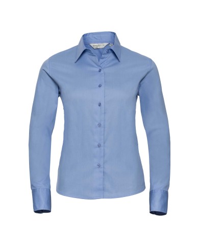 Damska, klasyczna koszula Twill z długim rękawem R916F 100% bawełna twill 130g/m