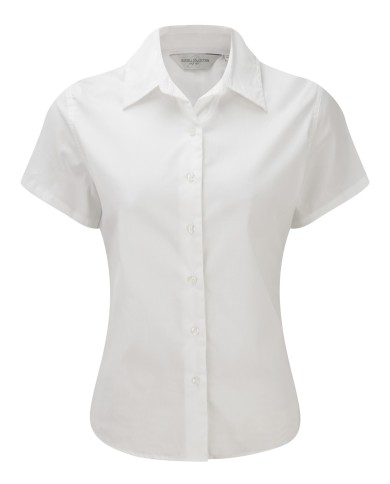 Damska, klasyczna koszula Twill z krótkim rękawem  R917F 100% bawełna twill 130g/m