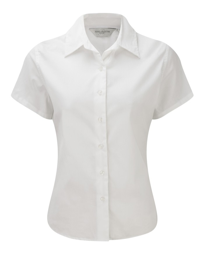 Damska, klasyczna koszula Twill z krótkim rękawem  R917F 100% bawełna twill 130g/m