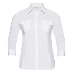 Damska koszula Twill z zawijanym rękawem 3/4 R918F 100% bawełna twill 130g/m