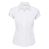 Ladies' Cap Sleeve Fitted Polycotton Poplin Shirt R925F 65% polyester; 35% cotton  Colours 105g/m; White 110g/m