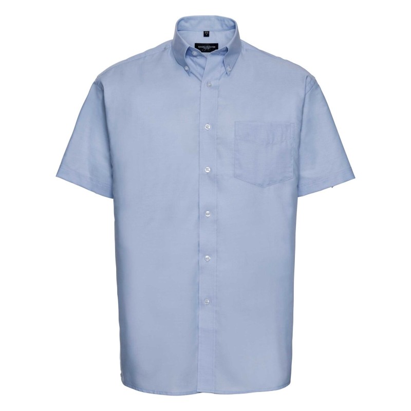 Klassisches Oxford Hemd - Kurzarm R933M 70% Baumwolle; 30% Polyester  Farben 135g/m; Weiß 130g/m