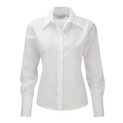 Damska koszula z długim rękawem, bez konieczności prasowania, Ultimate R956F 100% bawełna micro twill 120g/m