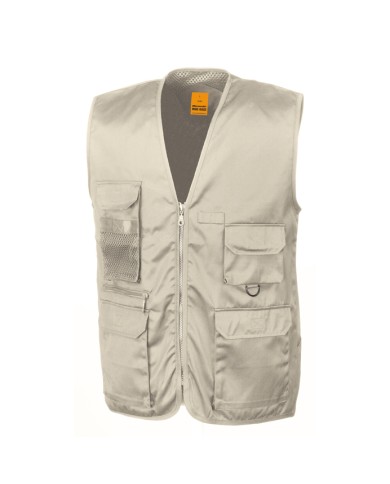 Result Safari Waistcoat Camel