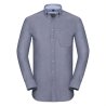 Mens Shirt long sleeve, fitted, Tailored Washed Oxford  Shirt  R920M 100 % bawełny organic 140 g