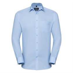 Mens Long Sleeve Tailored Coolmax Shirt 70% Cotton / 30% Polyester (Coolmax) 110/105