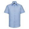 Tailliertes Oxford Hemd - Kurzarm R923M 70% Baumwolle; 30% Polyester  Farben 135g/m; Weiß 130g/m