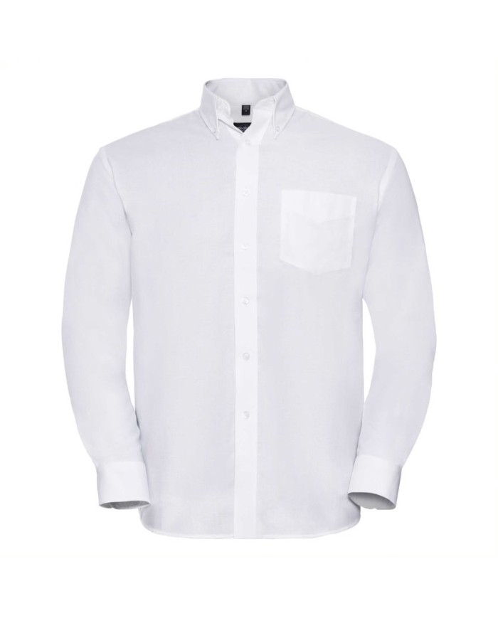 Klassisches Oxford Hemd - Langarm R932M 70% Baumwolle; 30% Polyester  Farben 135g/m; Weiß 130g/m