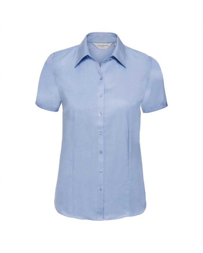Damska koszula Kurzarm, Herringbone Shirt