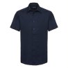 Tailliertes Oxford Hemd - Kurzarm R923M 70% Baumwolle; 30% Polyester  Farben 135g/m; Weiß 130g/m