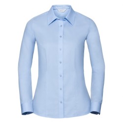 Ladies Long Sleeve Tailored Coolmax Shirt 70% Cotton / 30% Polyester (Coolmax) 110/105