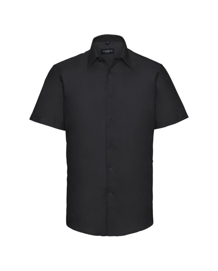 Tailliertes Oxford Hemd - Kurzarm R923M 70% Baumwolle; 30% Polyester  Farben 135g/m; Weiß 130g/m
