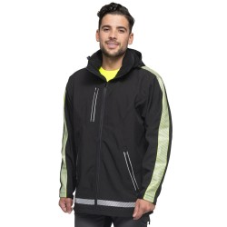 Kurtka Softshell Black Fluo Mark the Helper