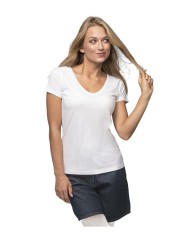 Koszulka Ladies' V-Neck Promostars 22200 ring-spun bawełna 160g/m2
