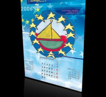 Kalendarz 13-stronicowy funduszu europejskiego Euro