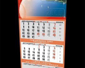 Kalendarz trójdzielny firmy INDYK MAZURY